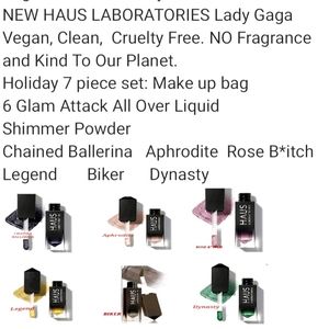 Haus Laboratories Holiday 6 Glam Attck Eye w/Black makeup case